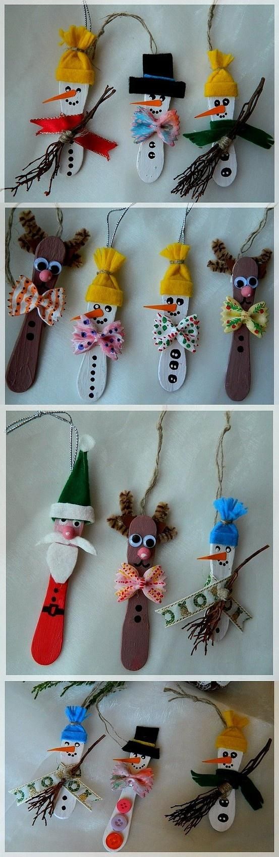 manualidades para el arbol navideño con palitos de helado