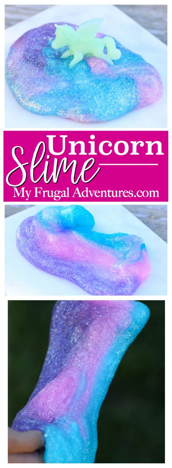 slime azul unicornio