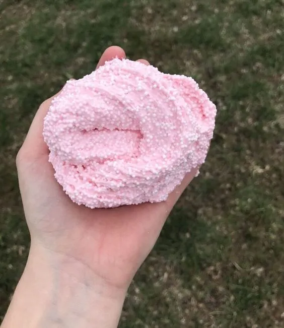 slime pink fluffly