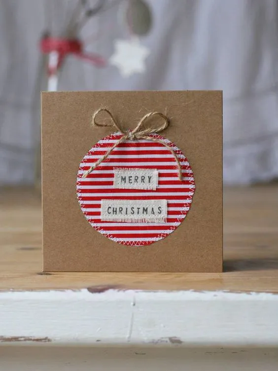 tarjetas de bola de navidad scrapbook