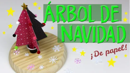 Cómo hacer un árbol de navidad de papel