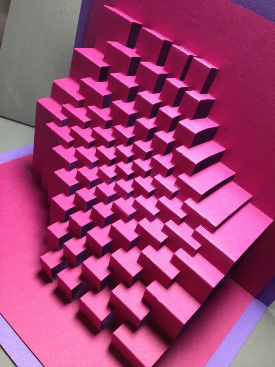 kirigami popup geometrico