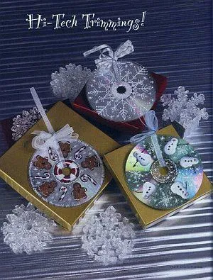 manualidades de navidad recicladas con cd