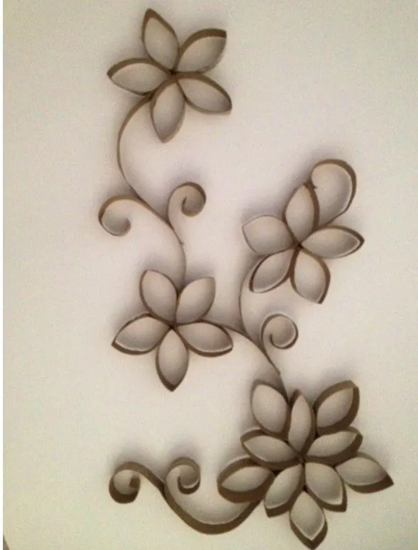 Cómo hacer #flores de #carton #reciclado con papel higienico