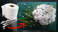 Flores de papel de WC para bodas