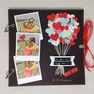 album de san valentin de scrapbook