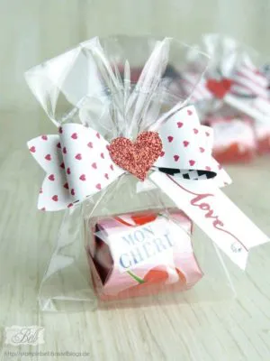 Bolsitas de dulces para San Valentín de Pinterest.