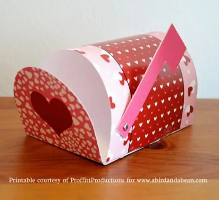 Buzón de papel de San Valentín de abirdandabean