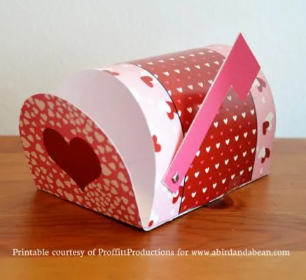 Buzón de papel de San Valentín de abirdandabean Buzón de papel de San Valentín de abirdandabean