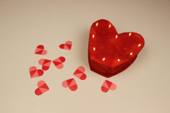 como hacer un corazón luminoso