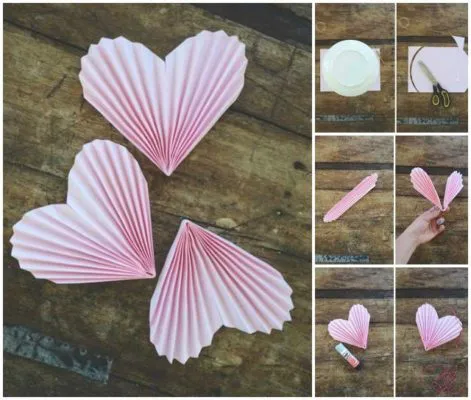 Corazones con textura de the perfect diy