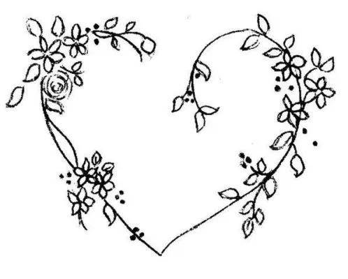dibujo de corazones de san valentin