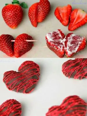 Fresas románticas de chocolate de eslamoda.com