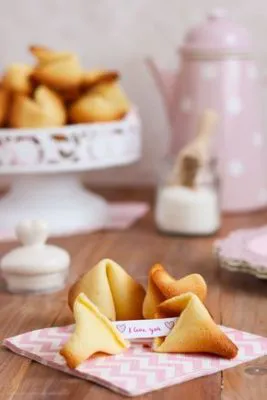 Galletas de la fortuna para San Valentín de conaromadevainilla.com