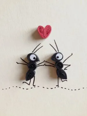 Hormigas de filigrana para San Valentín de www.etsy.com