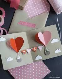 Tarjetas pop up de San Valentín de www.google.com.ar