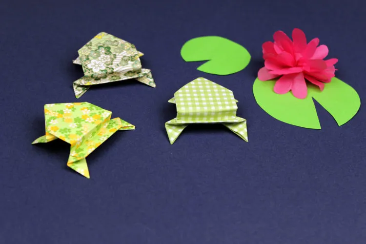 ranitas saltarinas de origami