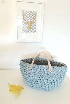 Cesta de trapillo de knitandlove