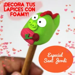 dragon de goma eva para sant jordi