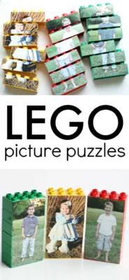Juego DIY puzzle Lego con foto personalizada.