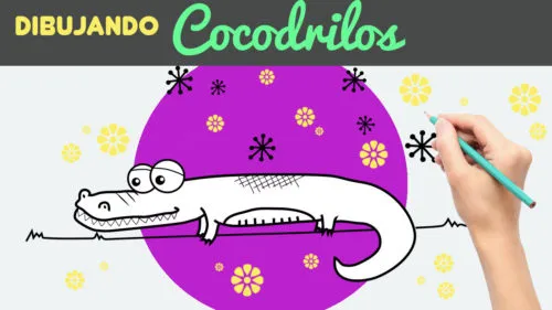 Aprende a dibujar un cocodrilo