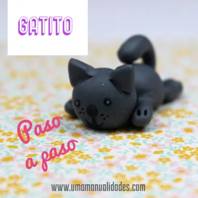 gato de arcilla polimérica