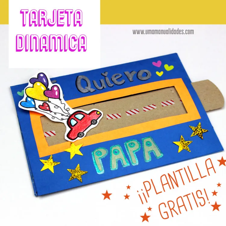 ▷ ✓Tarjeta para el día del padre 【TOP 2022】 - Uma Manualidades