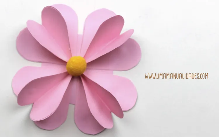 ▷ ✓10 ideas de Flores de papel fáciles 【TOP 2022】 - Uma Manualidades