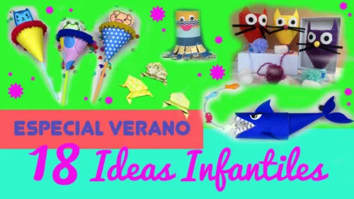 18 ideas fáciles de manualidades para cursos de verano para niños