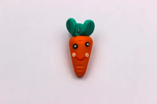 zanahoria de fimo