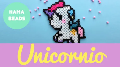 Hama beads de unicornio