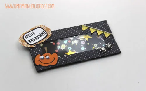 tarjeta shaker halloween