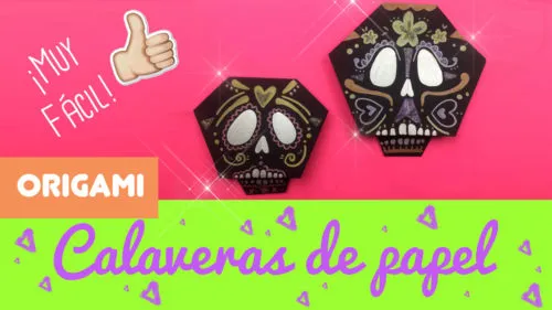 calavera de origami