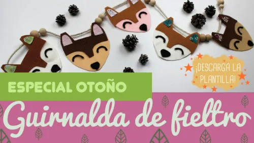 Guirnaldas de fieltro para otoño