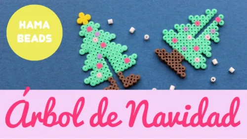 Hama beads de arbol navidad