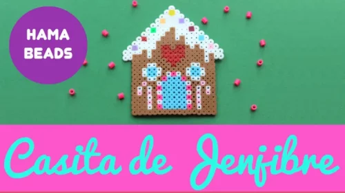 Hama beads de casa genjibre