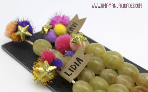 manualidades de fin de año con uvas