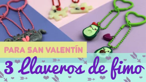 llaveros de san valentín kawaii