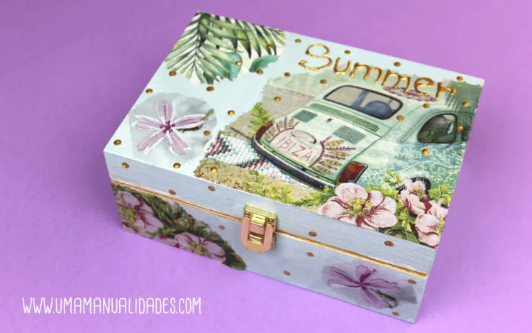 caja de decoupage