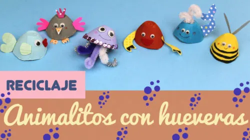 Manualidades de Animales con hueveras