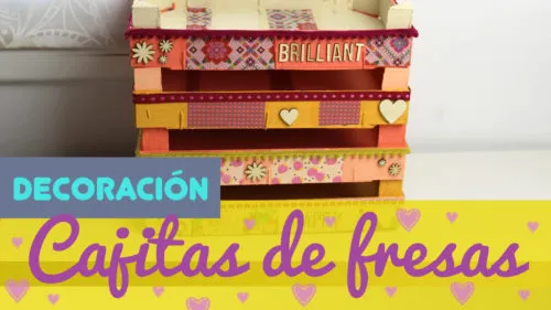 Decorar cajas de frutas y fresas de Madera