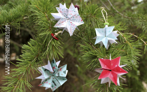 estrellas navideñas con papel