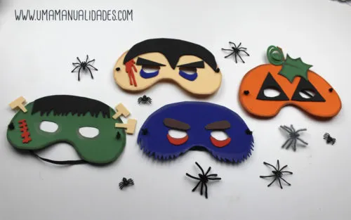 ▷ ✓4 IDEAS Máscaras de halloween foamy 【TOP 2022】 - Uma Manualidades ▷ ✓4 IDEAS Máscaras de halloween foamy 【TOP 2022】 - Uma Manualidades
