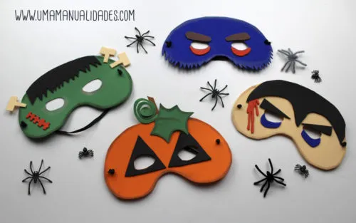 mascaras de fomi para halloween