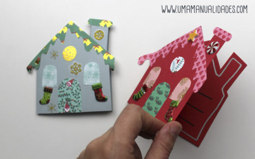 postales navideñas con papel paso a paso