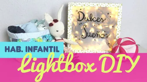 Caja de luz para decorar una habitación infantil o Lightbox