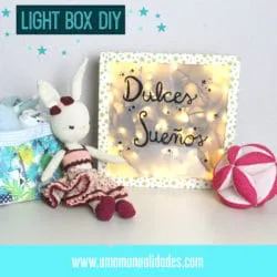 Caja de luz para decorar una habitación infantil o Lightbox