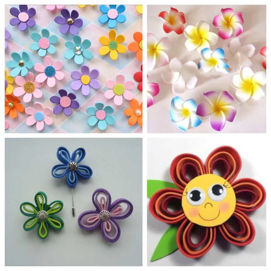 Manualidades y regalos Anabel - Flor de goma Eva grande para decorar. Se  hacen de otros colores y lisos o purpurina. 8€