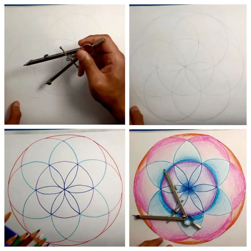 ▷ ✓Cómo hacer mandalas con compás 【TOP 2022】 - Uma Manualidades ▷ ✓Cómo hacer mandalas con compás 【TOP 2022】 - Uma Manualidades