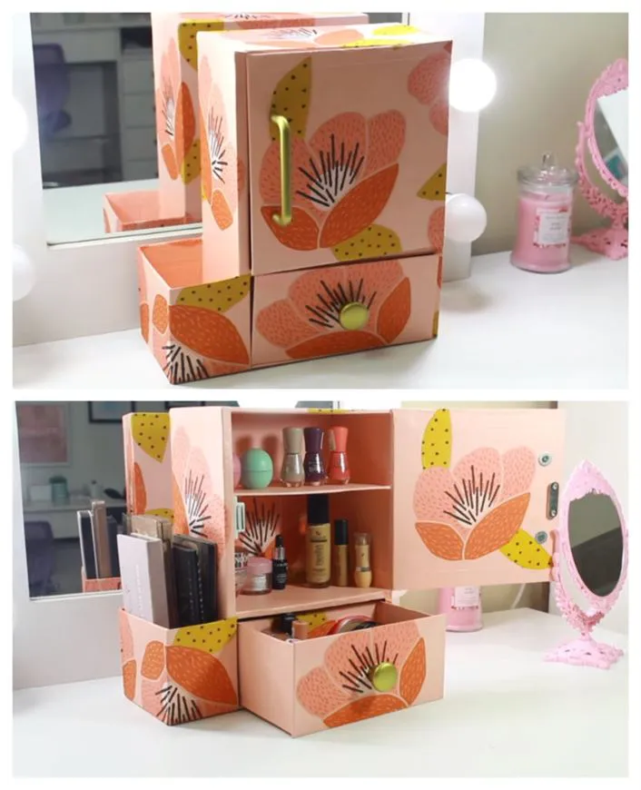 9 ideas de Organizador de te filtrantes  cajas decoradas, decoración de  unas, manualidades recicladas